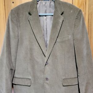 Men's Corduroy Blazer - Olive Green